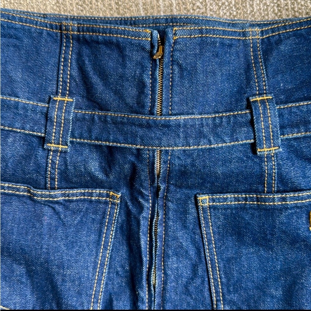 PHILOSOPHY Denim Midi Skirt with Belt - Picture 4 of 11
